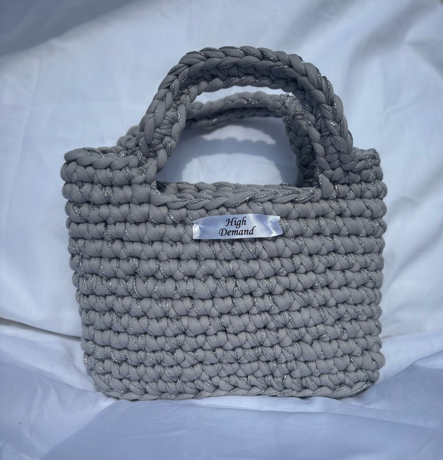 Grey and silver Florence bag