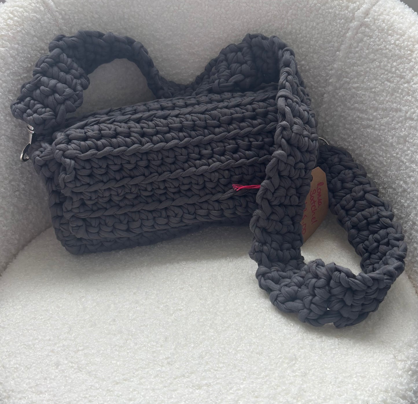 Dark Grey Roma Satchel