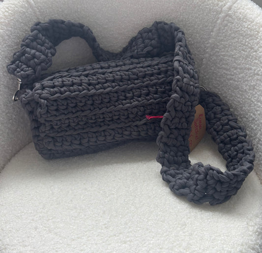 Dark Grey Roma Satchel